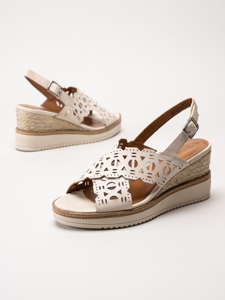 Tamaris - Off white kilklackade sandaletter