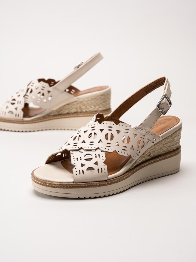 Tamaris - Off white kilklackade sandaletter