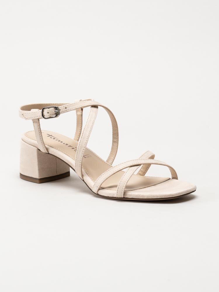 Tamaris - Beige sandaletter i textil