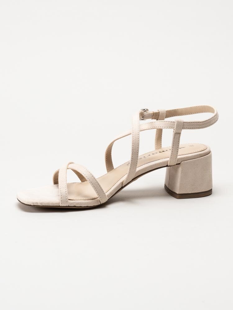 Tamaris - Beige sandaletter i textil