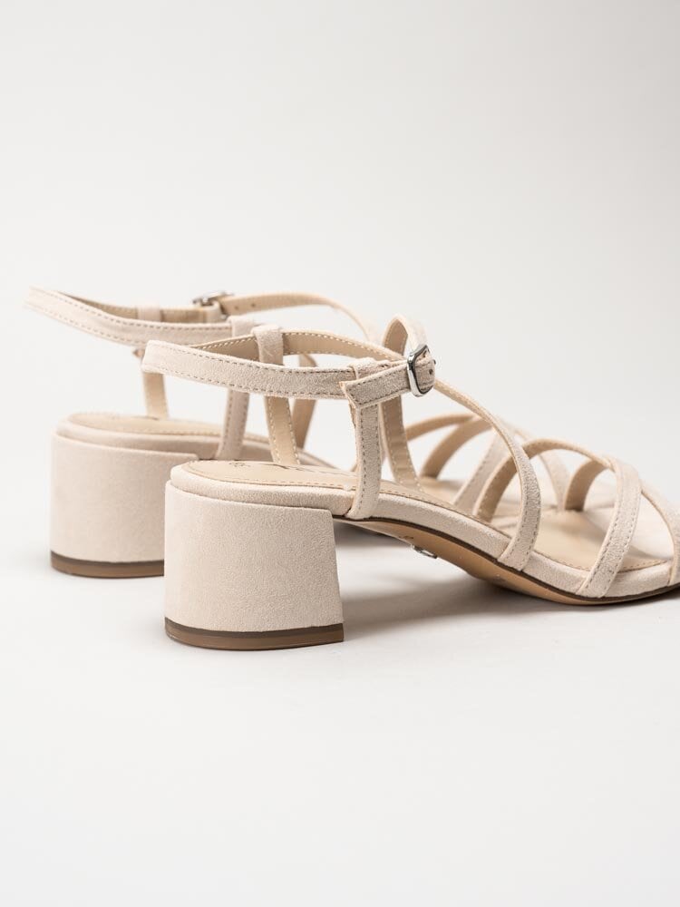 Tamaris - Beige sandaletter i textil