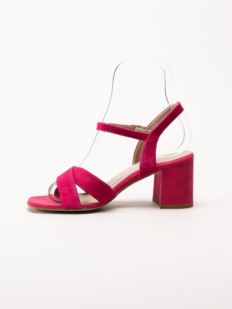 Tamaris - Rosa sandaletter i mocka