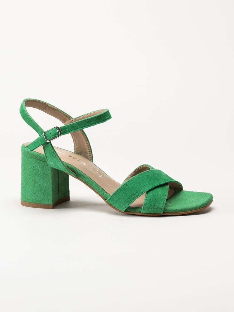 Tamaris - Gröna sandaletter i mocka