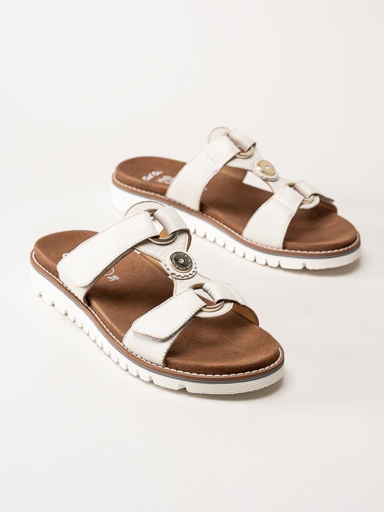 Ara - Kent - Off white slip in sandaler i skinn