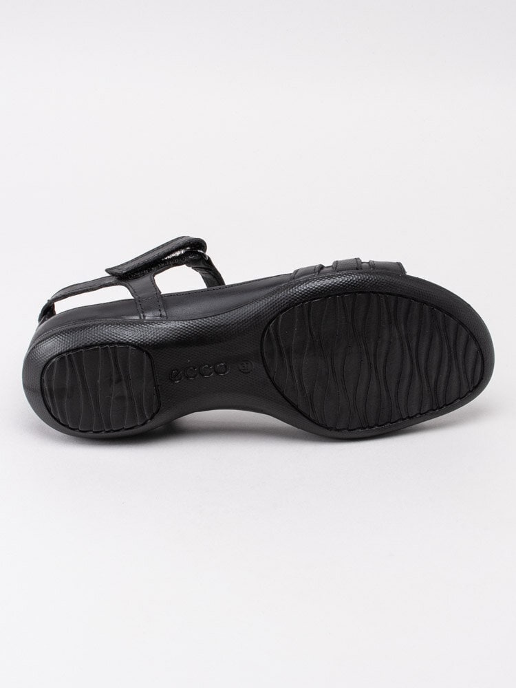 Ecco - Flash Sandal - Svarta remsandaler i skinn