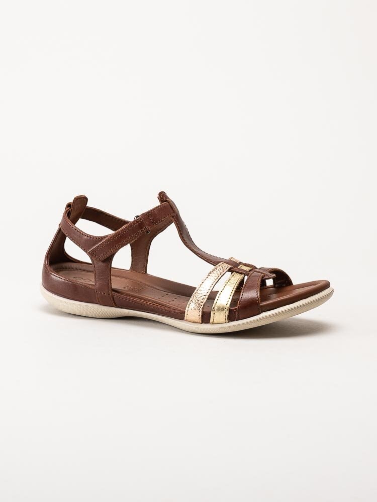 Ecco - Flash Sandal - Bruna sandaler i skinn