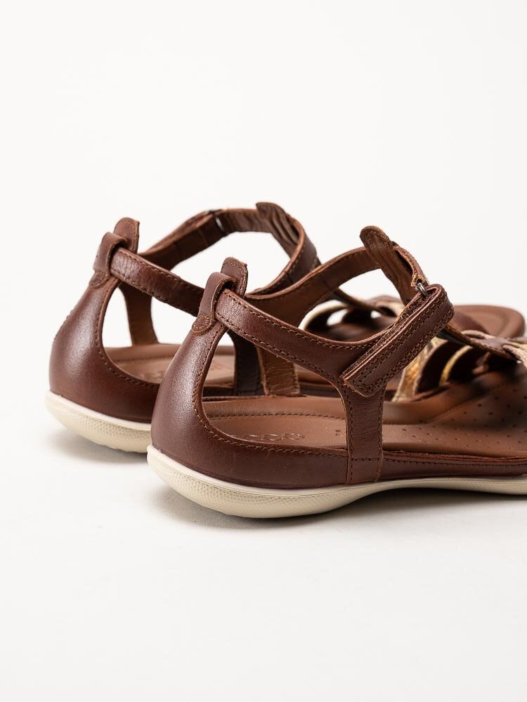 Ecco - Flash Sandal - Bruna sandaler i skinn