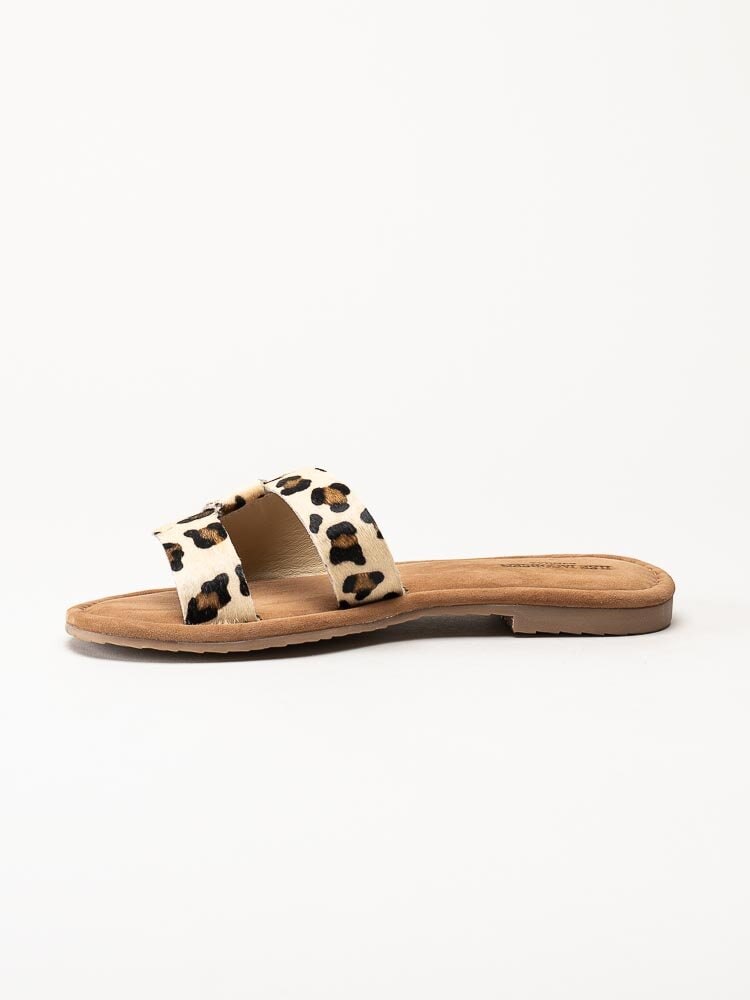 Ilse Jacobsen - Vera1004 - Leopardmönstrade slip in sandaler i skinn