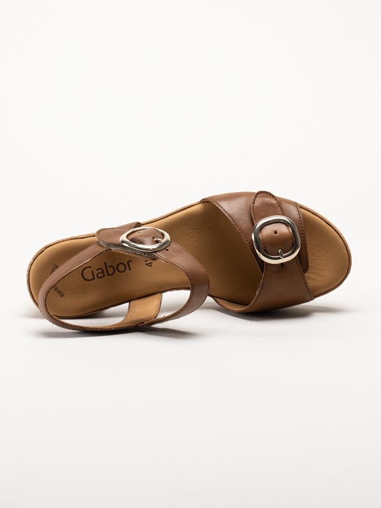 Gabor - Bruna sandaletter i skinn