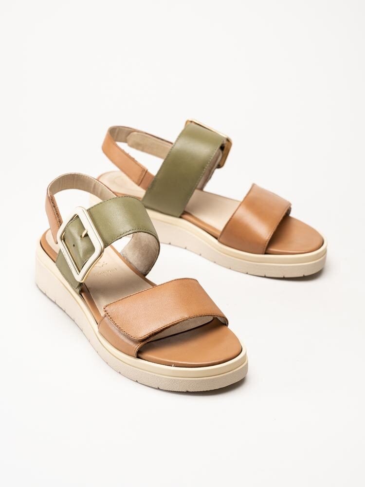 Tamaris Comfort - Bruna sandaler i skinn