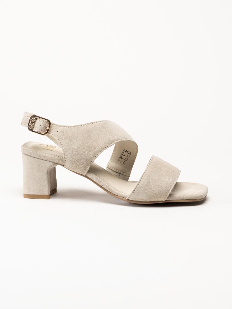 Dasia - Ginger - Beige sandaletter i mocka