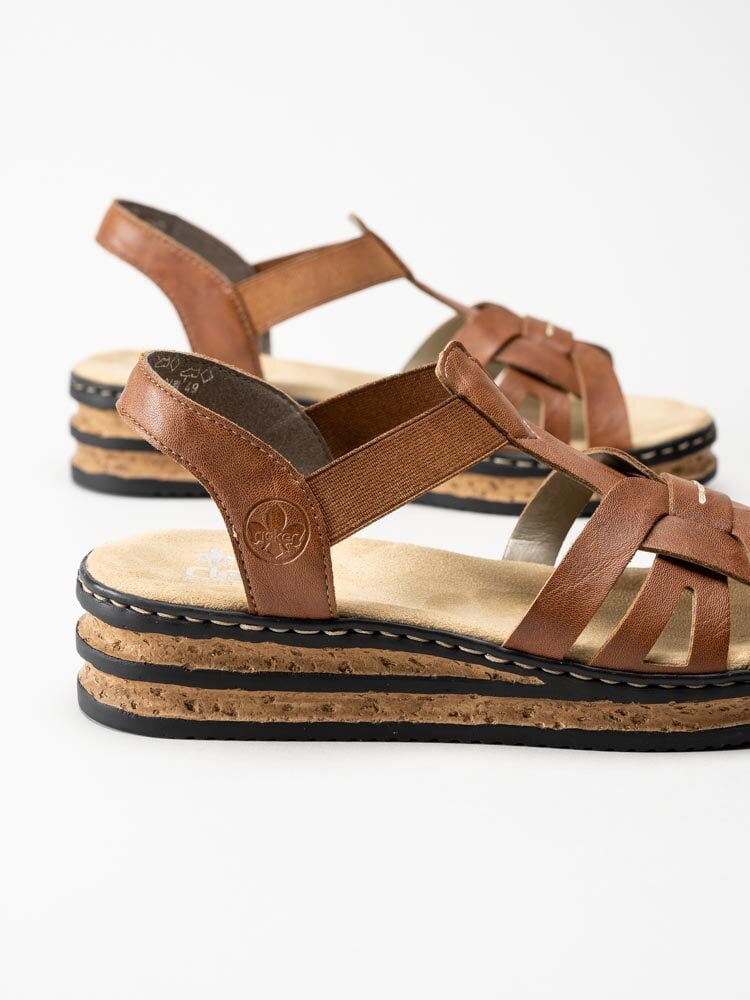 Rieker - Bruna kilklackade sandaler