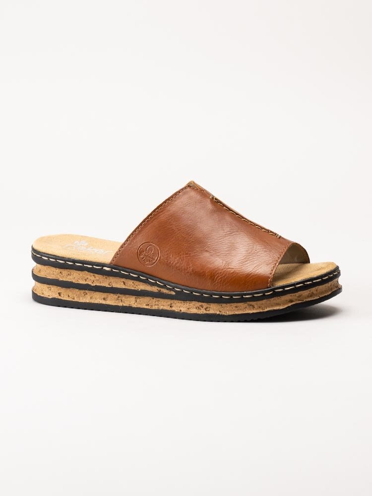 Rieker - Bruna kilklackade slip in sandaler