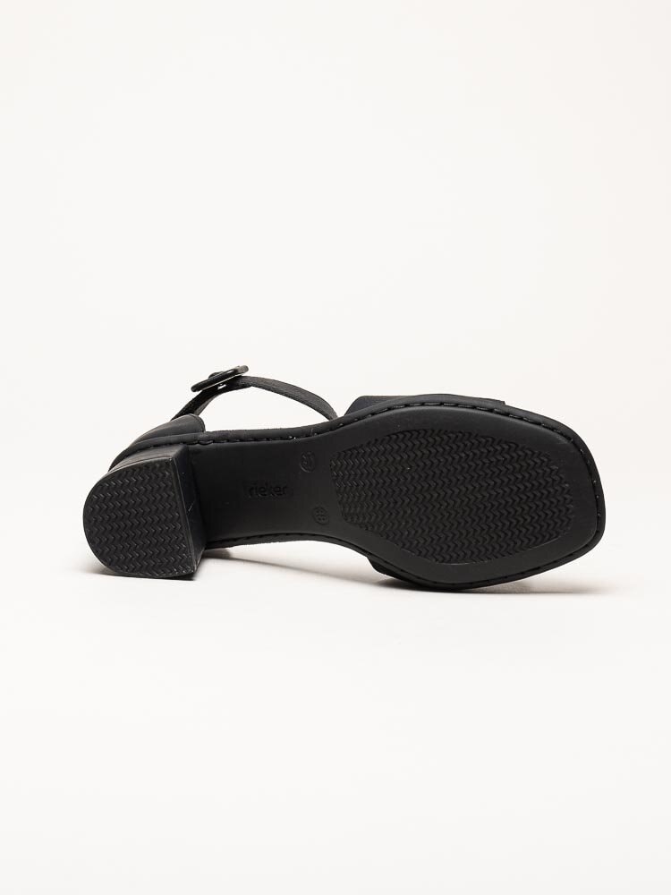 Rieker - Svarta sandaletter i skinnimitation
