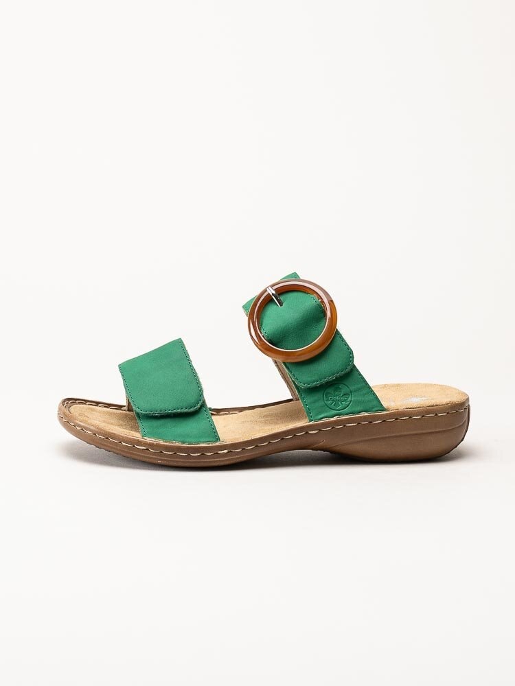 Rieker - Gröna slip in sandaler