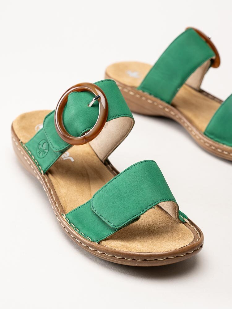 Rieker - Gröna slip in sandaler