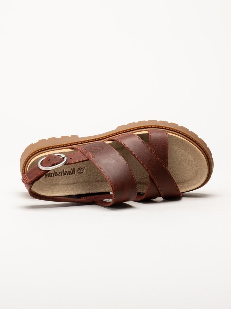 Timberland - Clairmont Way - Mörkröda sandaler i skinn