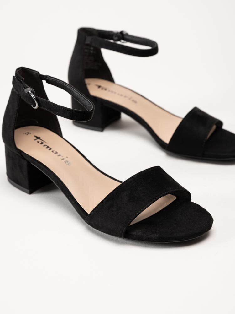 Tamaris - Svarta sandaletter i mockaimitation