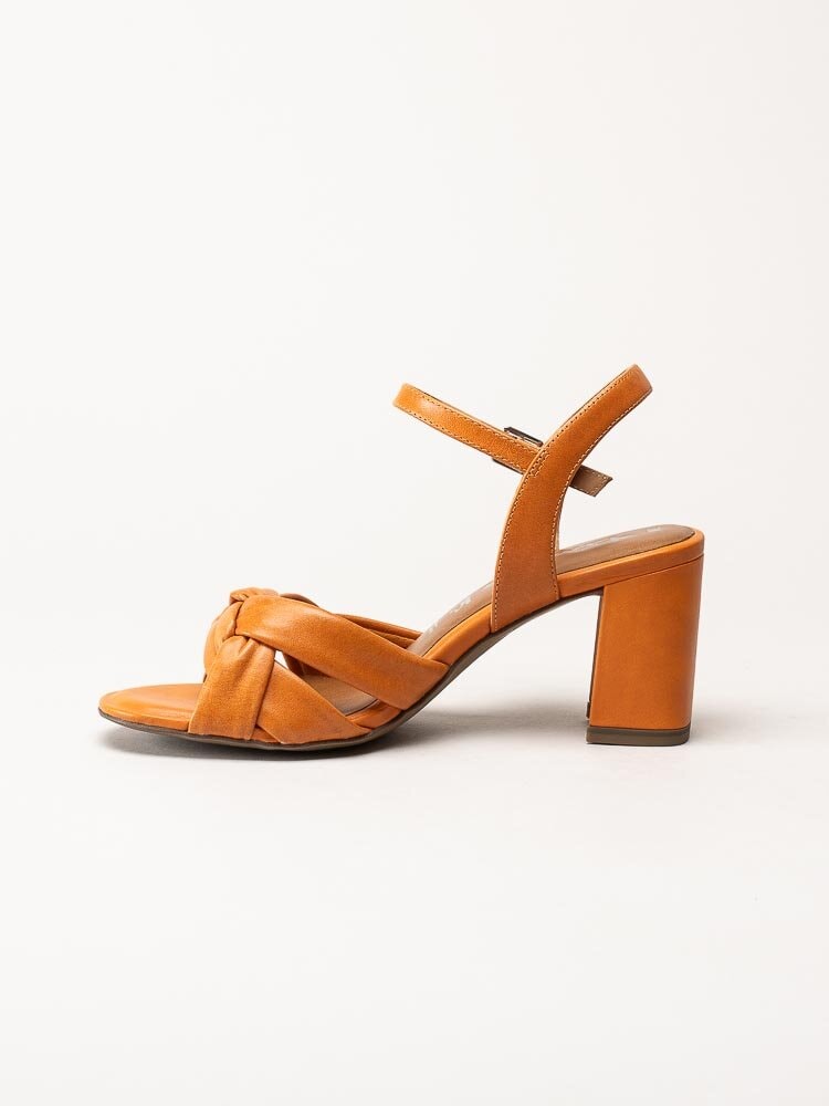 Tamaris - Orange sandaletter i skinn
