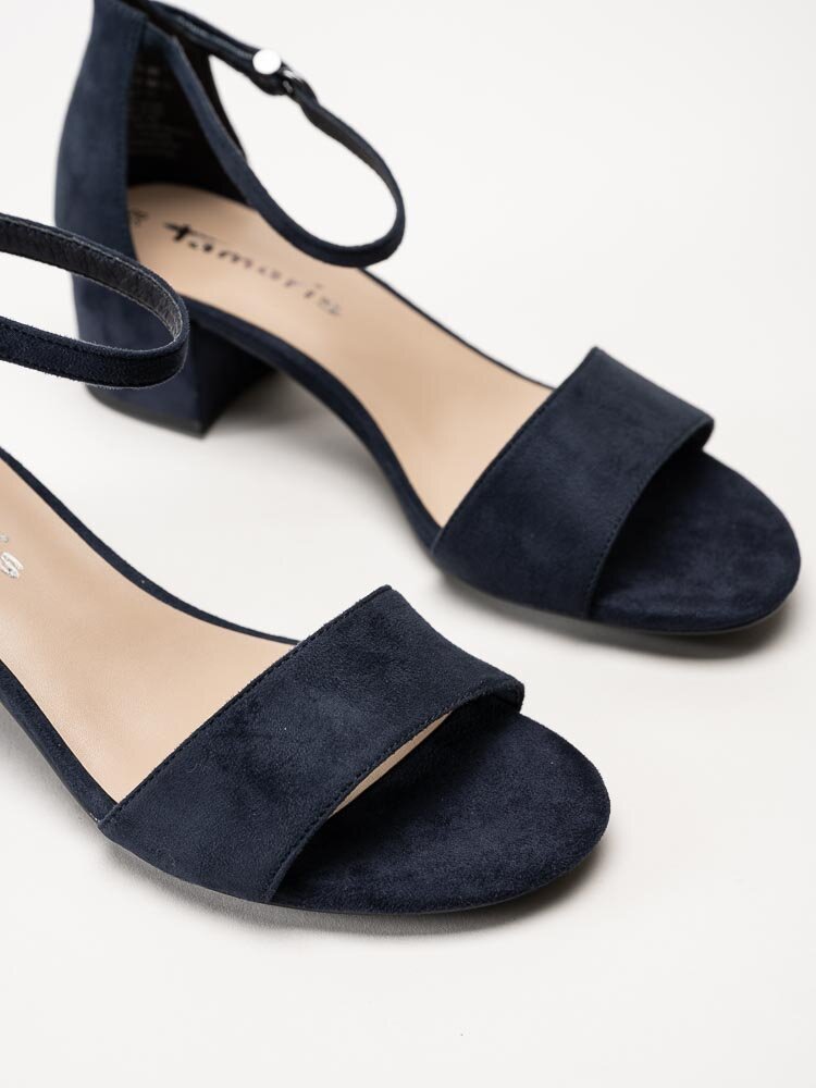 Tamaris - Mörkblå sandaletter i mockaimitation