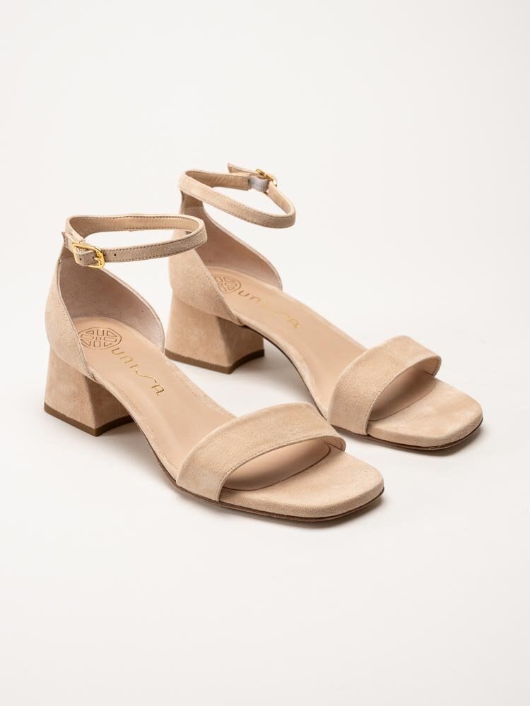 Unisa - Kanie_Ks - Beige sandaletter i mocka