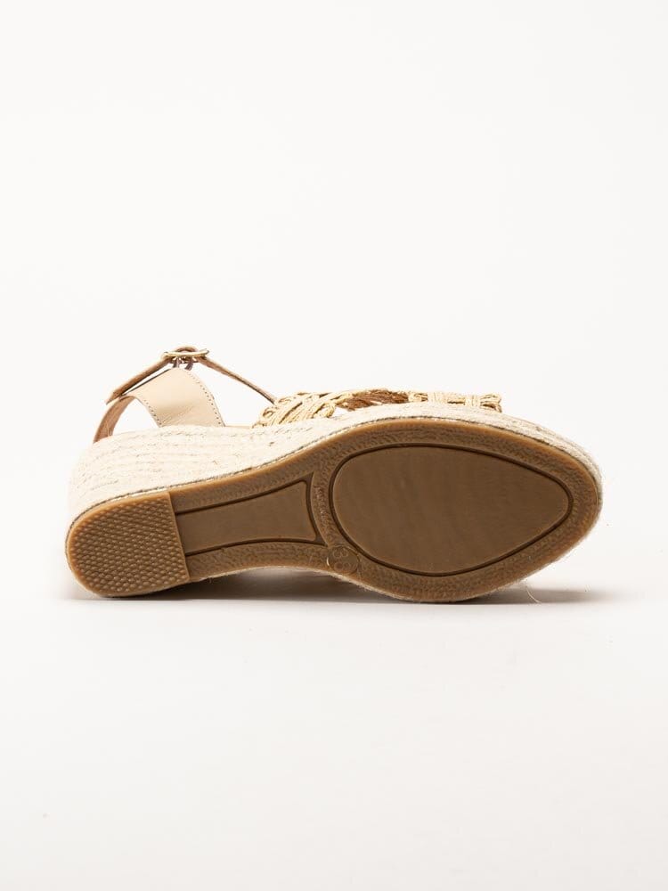 Alberville - Viveca Macrame - Beige kilklackade sandaletter