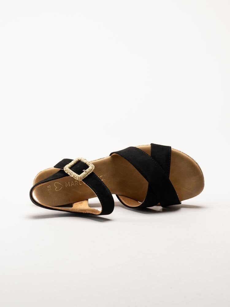 Marco Tozzi - Svarta sandaletter med klack