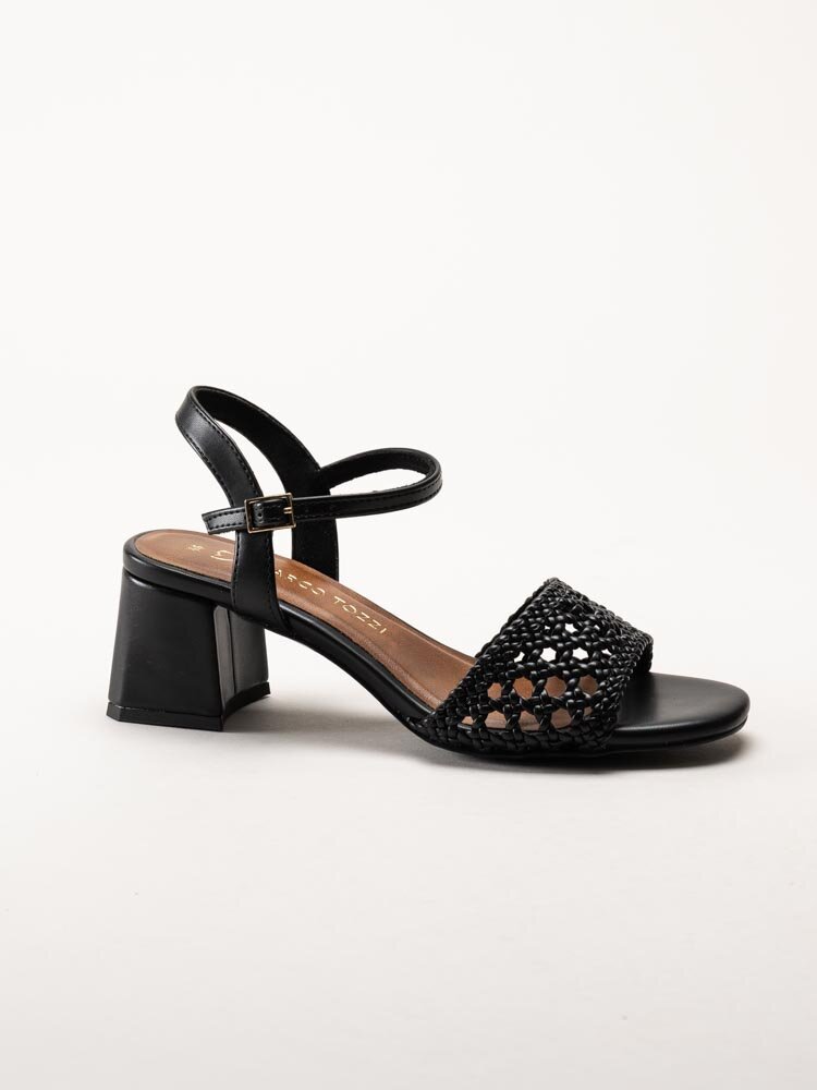 Marco Tozzi - Svarta sandaletter med klack