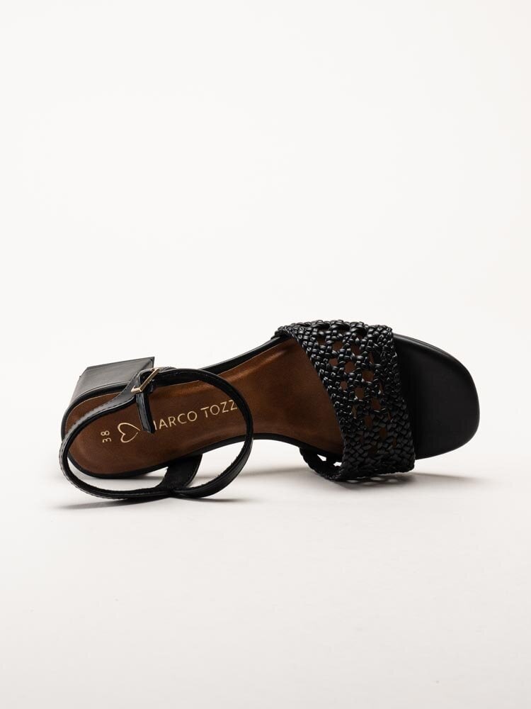 Marco Tozzi - Svarta sandaletter med klack