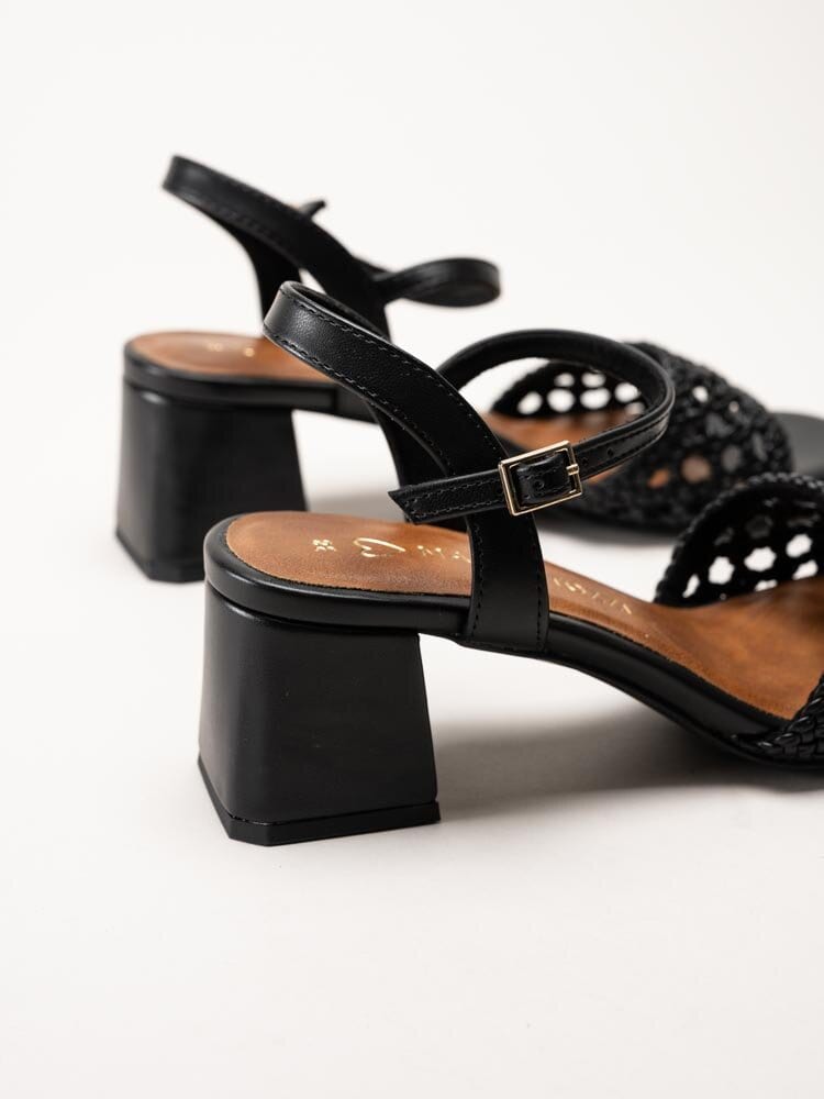 Marco Tozzi - Svarta sandaletter med klack