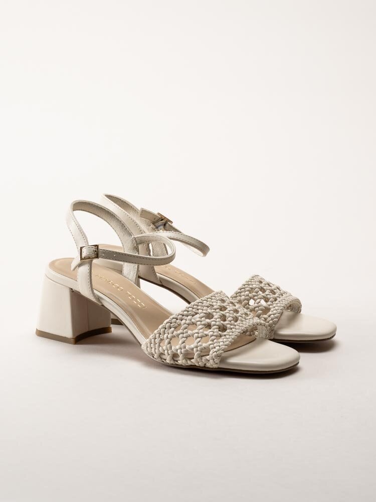 Marco Tozzi - Beige sandaletter med klack