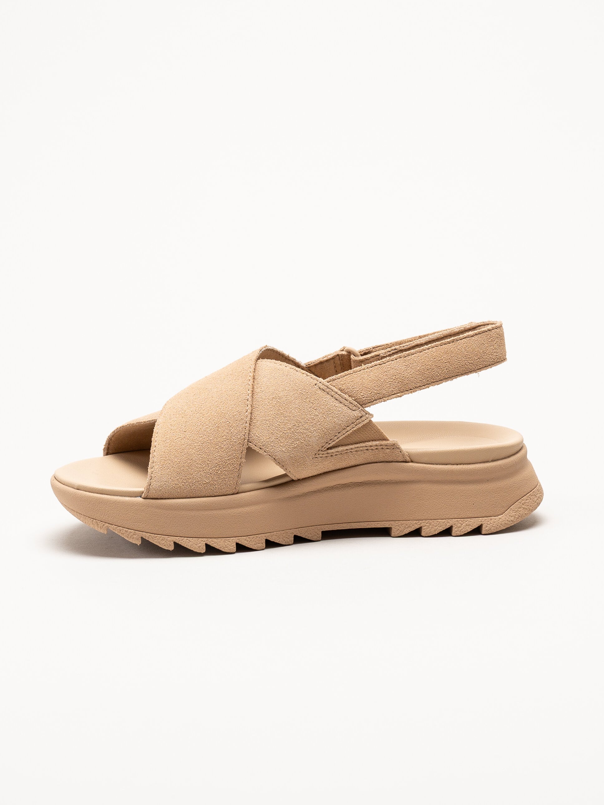Clarks - Dashlite Wish - Beige sandaler i mocka
