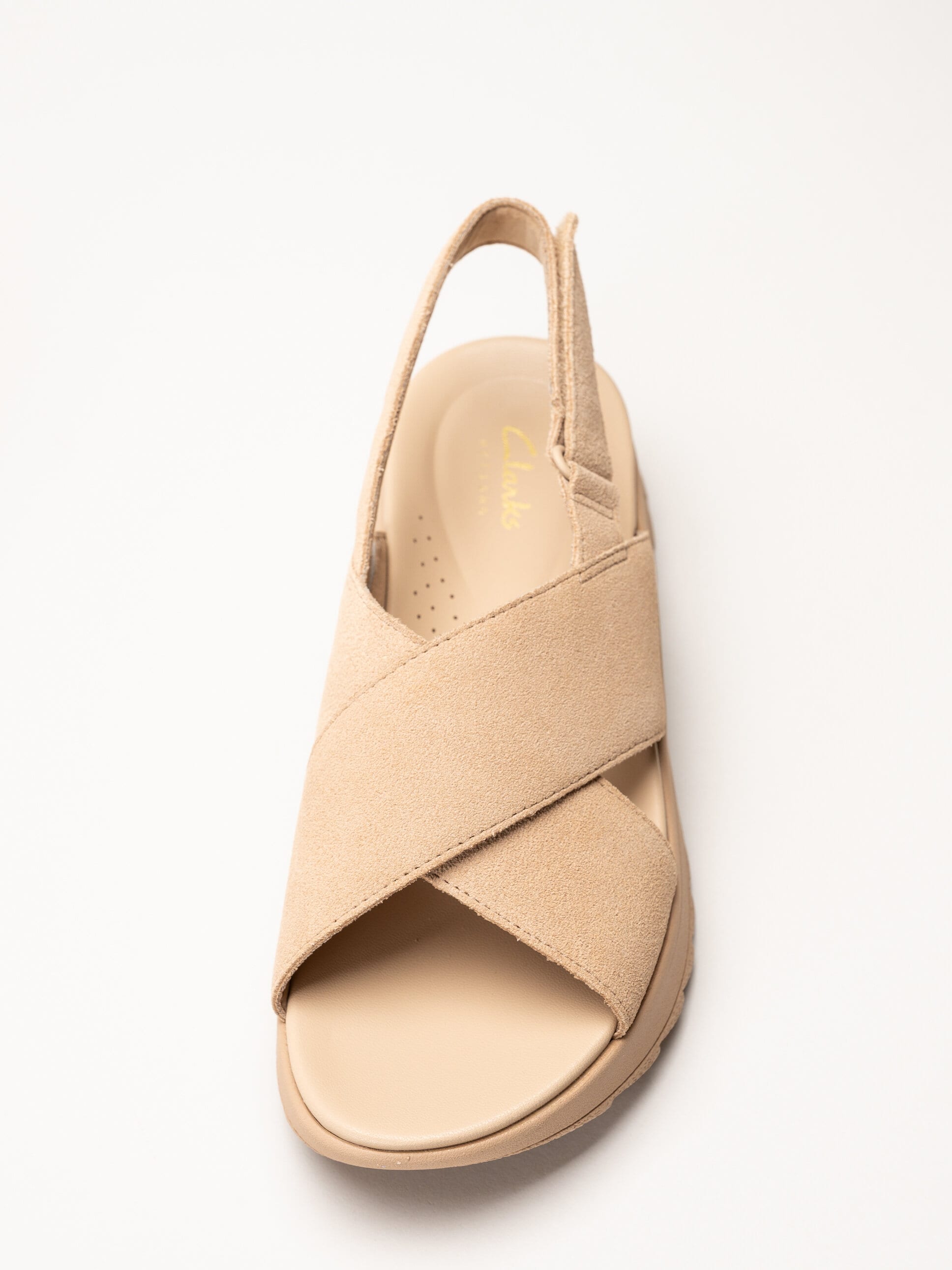 Clarks - Dashlite Wish - Beige sandaler i mocka