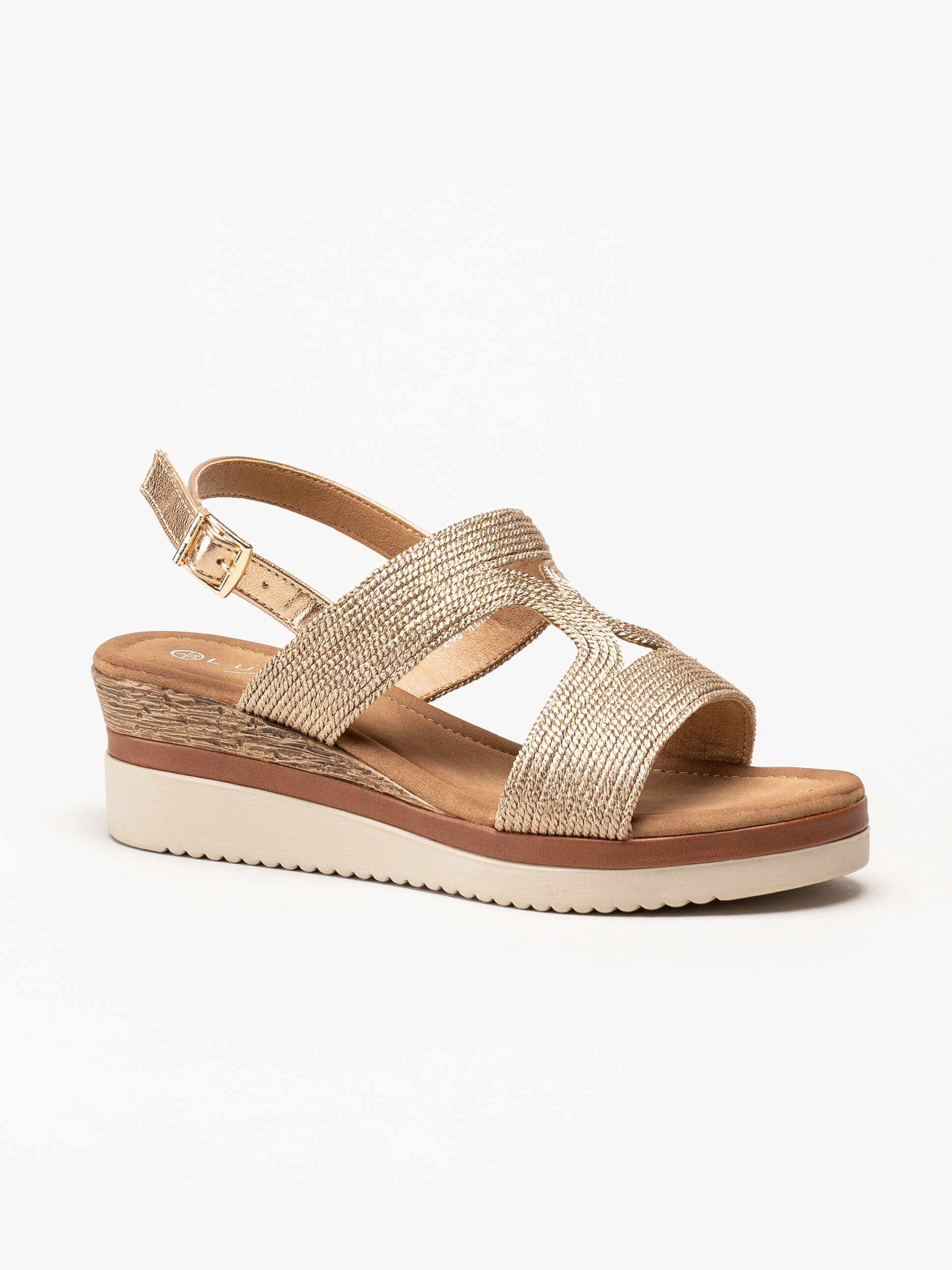 Lunar - 246Allegra - Guldfärgade sandaletter