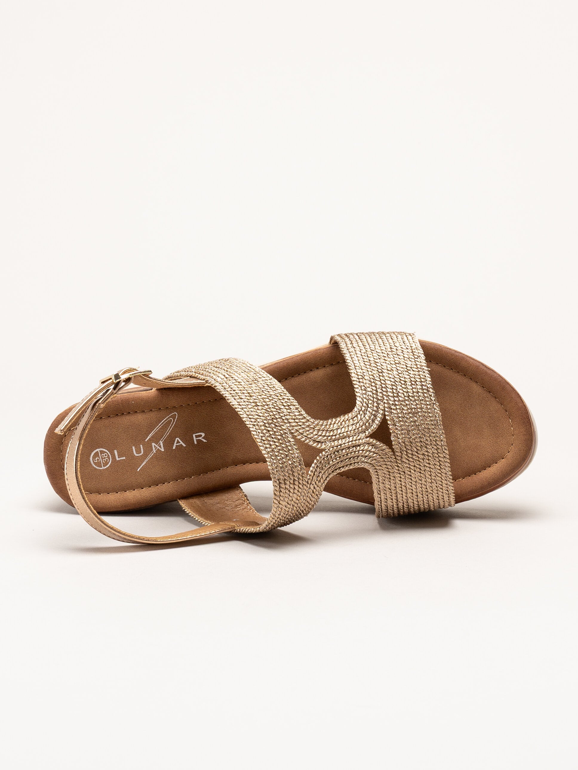 Lunar - 246Allegra - Guldfärgade sandaletter