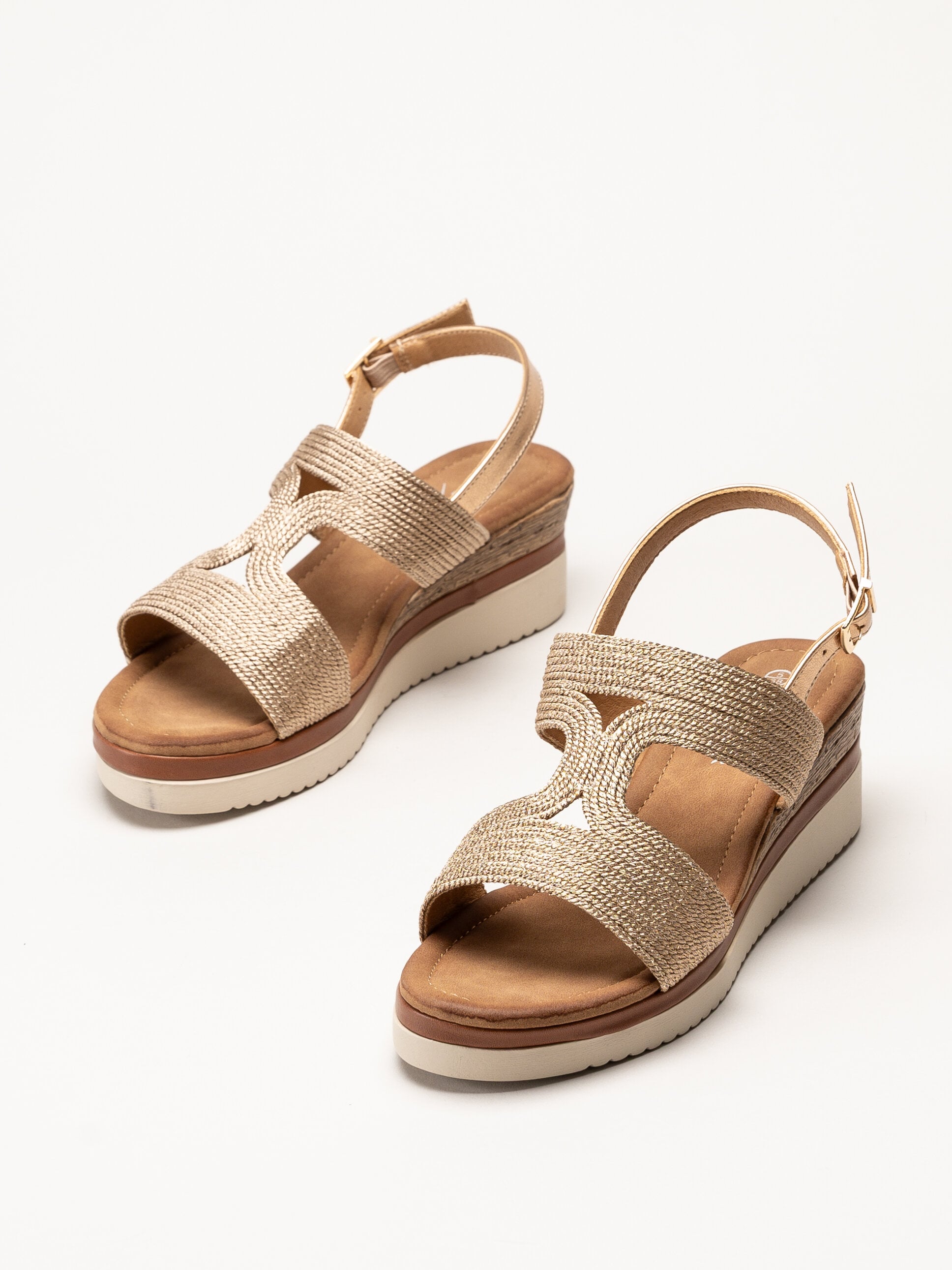Lunar - 246Allegra - Guldfärgade sandaletter