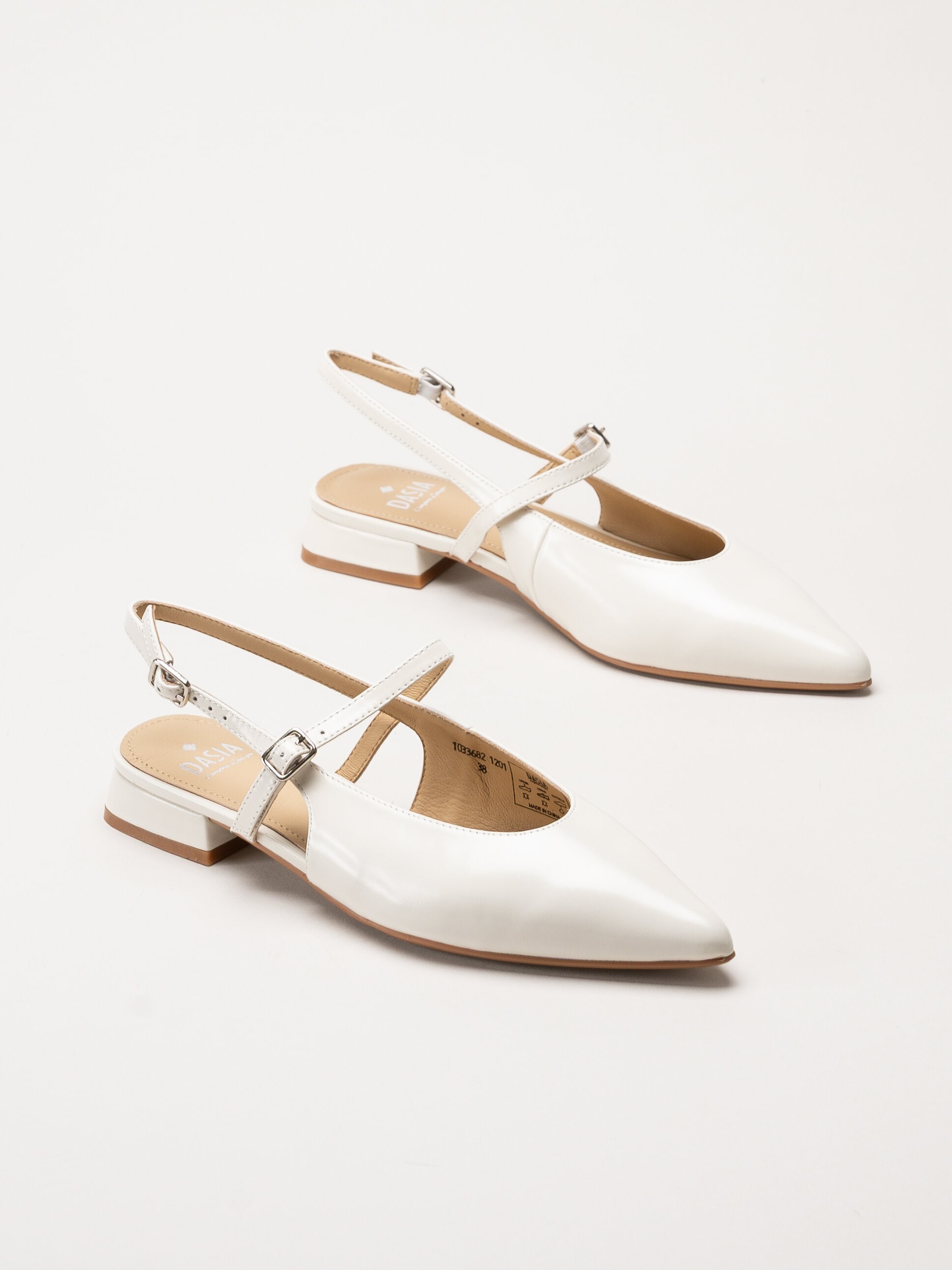 Dasia - Serotina - Offwhite slingback pumps