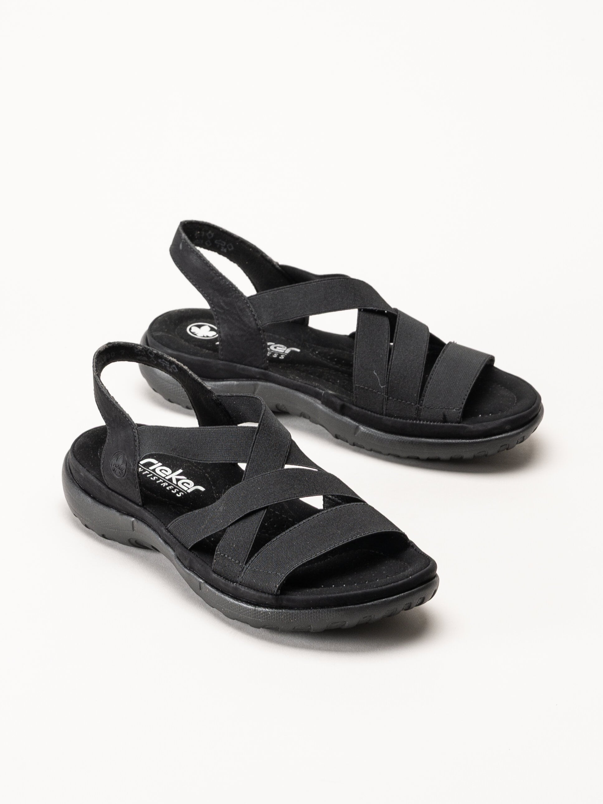 Rieker - Svarta sandaler