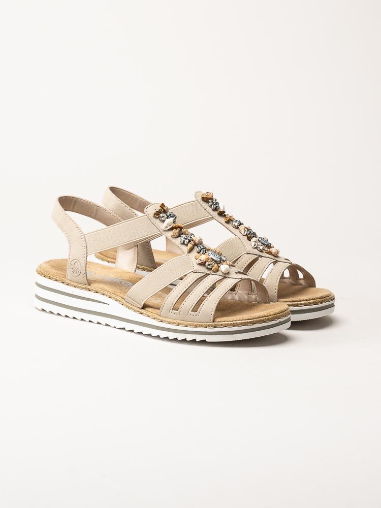 Rieker - Beige sandaletter
