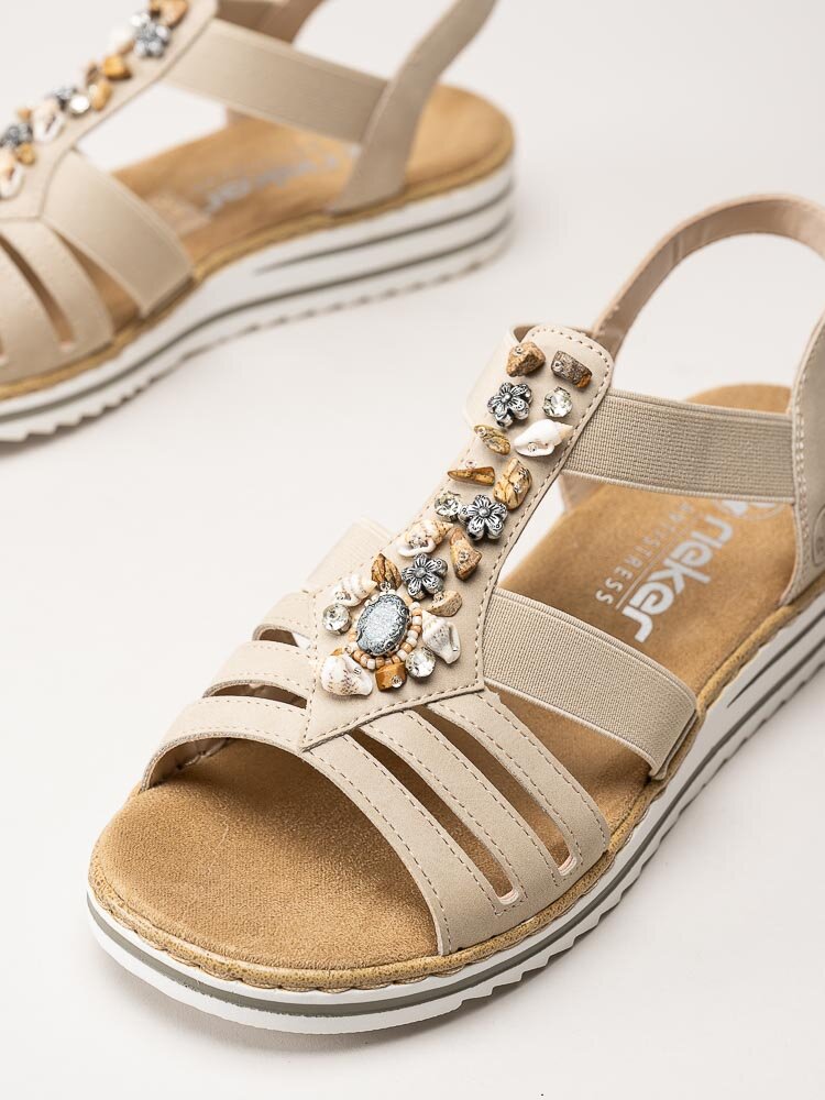 Rieker - Beige sandaletter