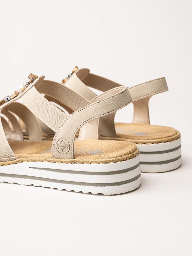 Rieker - Beige sandaletter