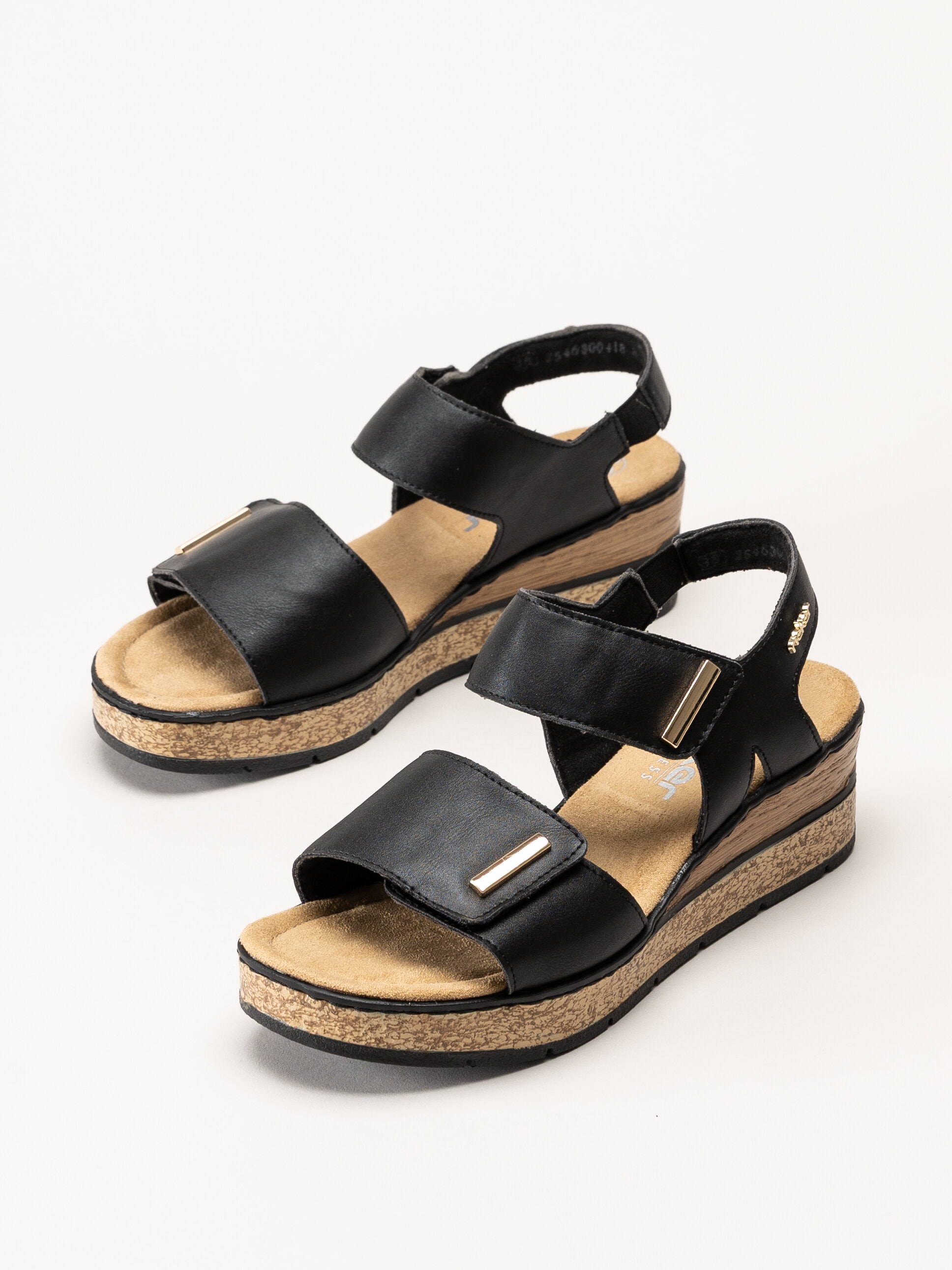 Rieker - Svarta sandaletter