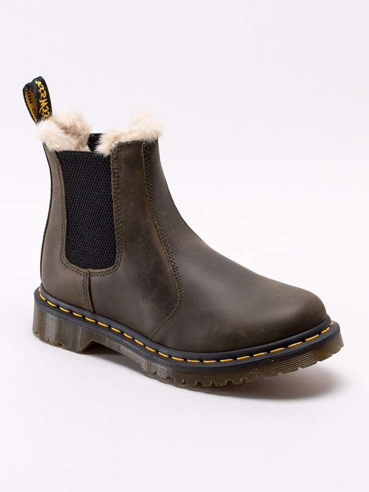 07193004 Dr Martens Leonore 24988355 mörkgröna varmfodrade grova boots-1