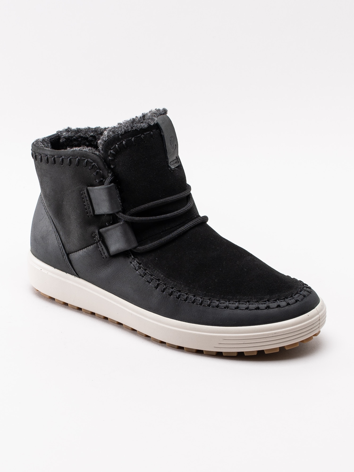 07193009 Ecco Soft 7 Tred Ladies 450293-51052 svarta fodrade mockasiner-1