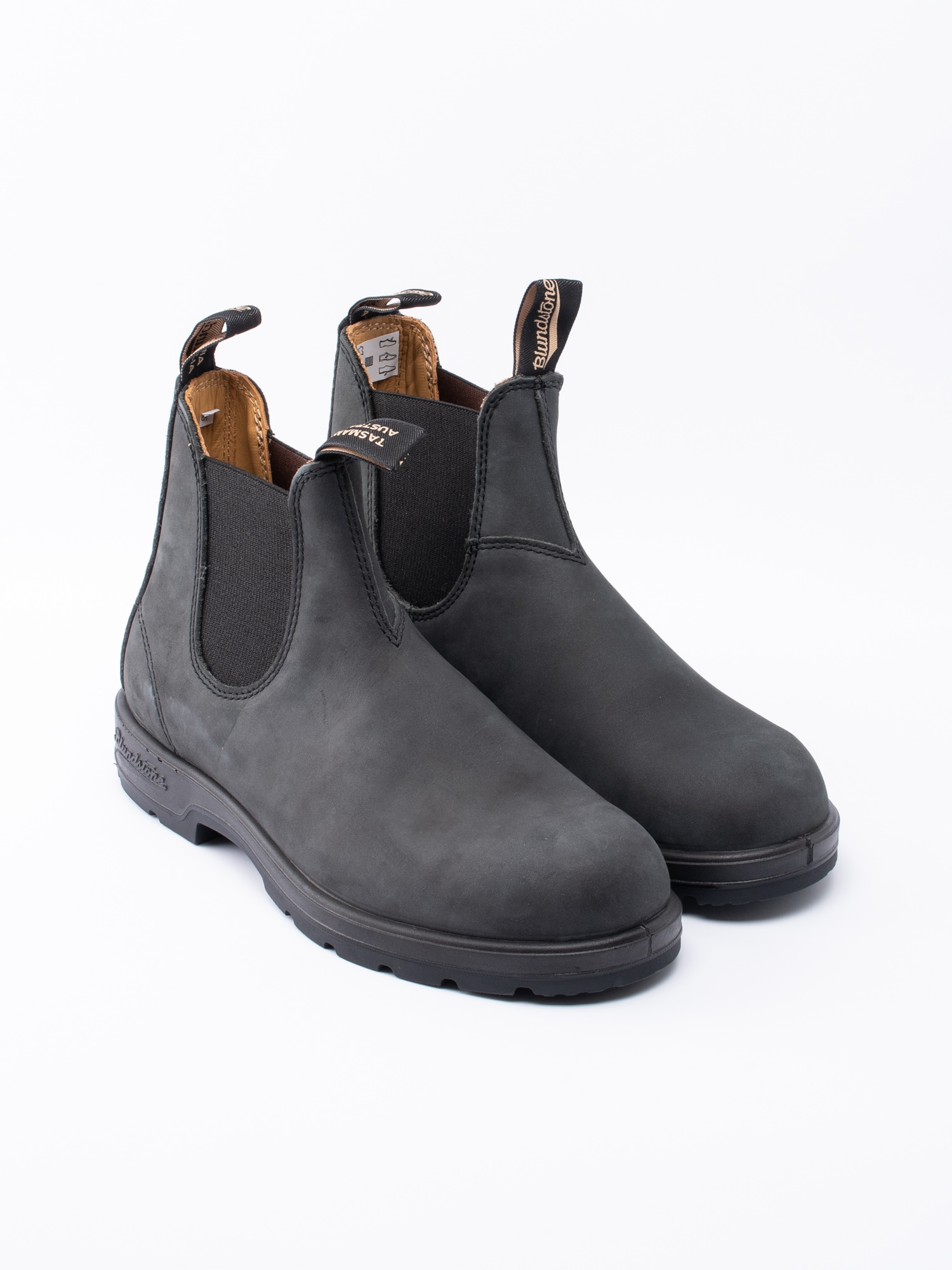 07193017 Blundstone Super 550 Series 587-BLACK svarta chelsea boots i nubuck-3
