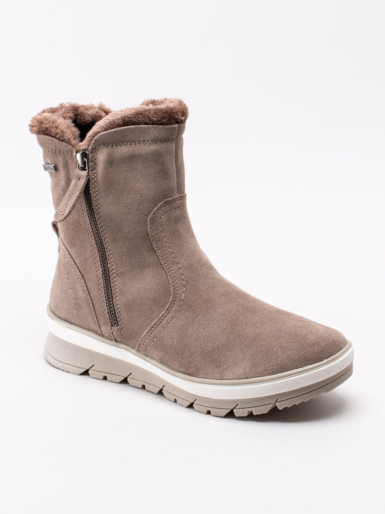 07193032 Jana 8-26440-23-341 beige varmfodrade boots med dragkedja-1