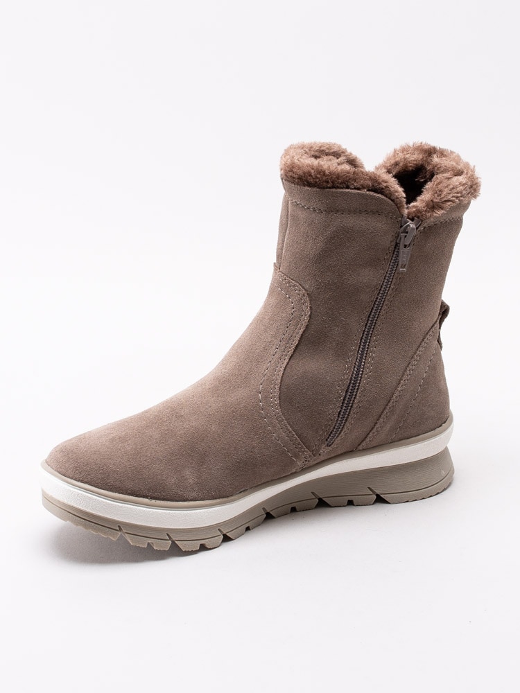 07193032 Jana 8-26440-23-341 beige varmfodrade boots med dragkedja-2