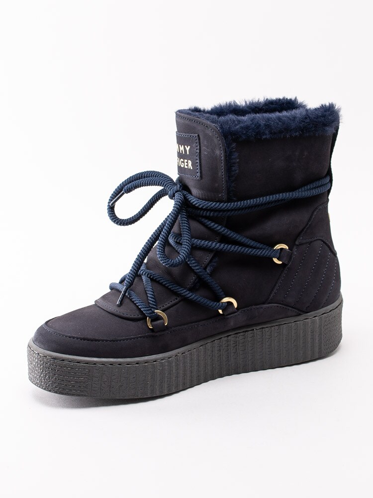 07193079 Tommy Hilfiger Cosy Bootie FW04401-463463 mörkblå varmfodrade afterski boots-2