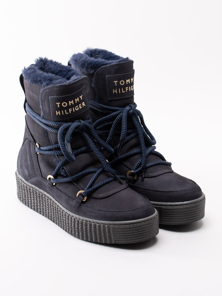 07193079 Tommy Hilfiger Cosy Bootie FW04401-463463 mörkblå varmfodrade afterski boots-3