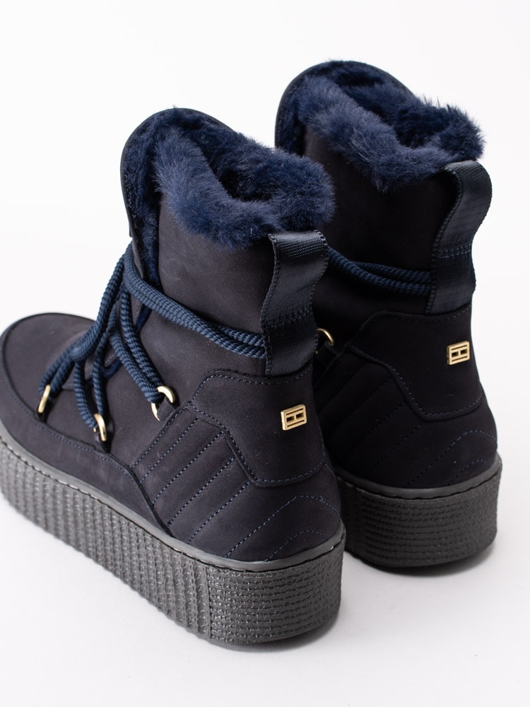 07193079 Tommy Hilfiger Cosy Bootie FW04401-463463 mörkblå varmfodrade afterski boots-7